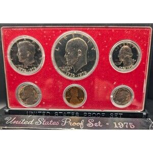 1975 U.S. Mint Proof Set – Original Packaging – 6‑Coin Set